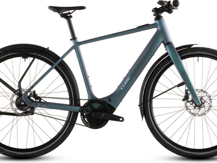 CUBE EDITOR HYBRID SLT 400X FE – Trapeze – City E-Bike – 2026 – smaragdgrey / prism