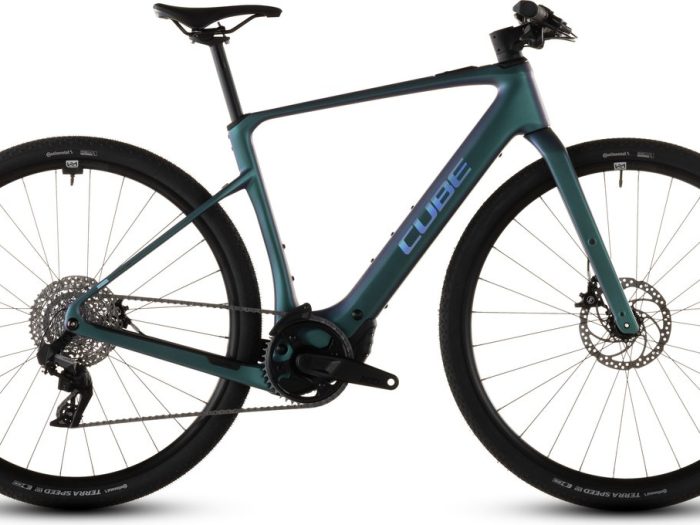 CUBE NULANE HYBRID C:62 SLX 400X FE – Carbon Fitness E-Bike – 2026 – polarlight / prism