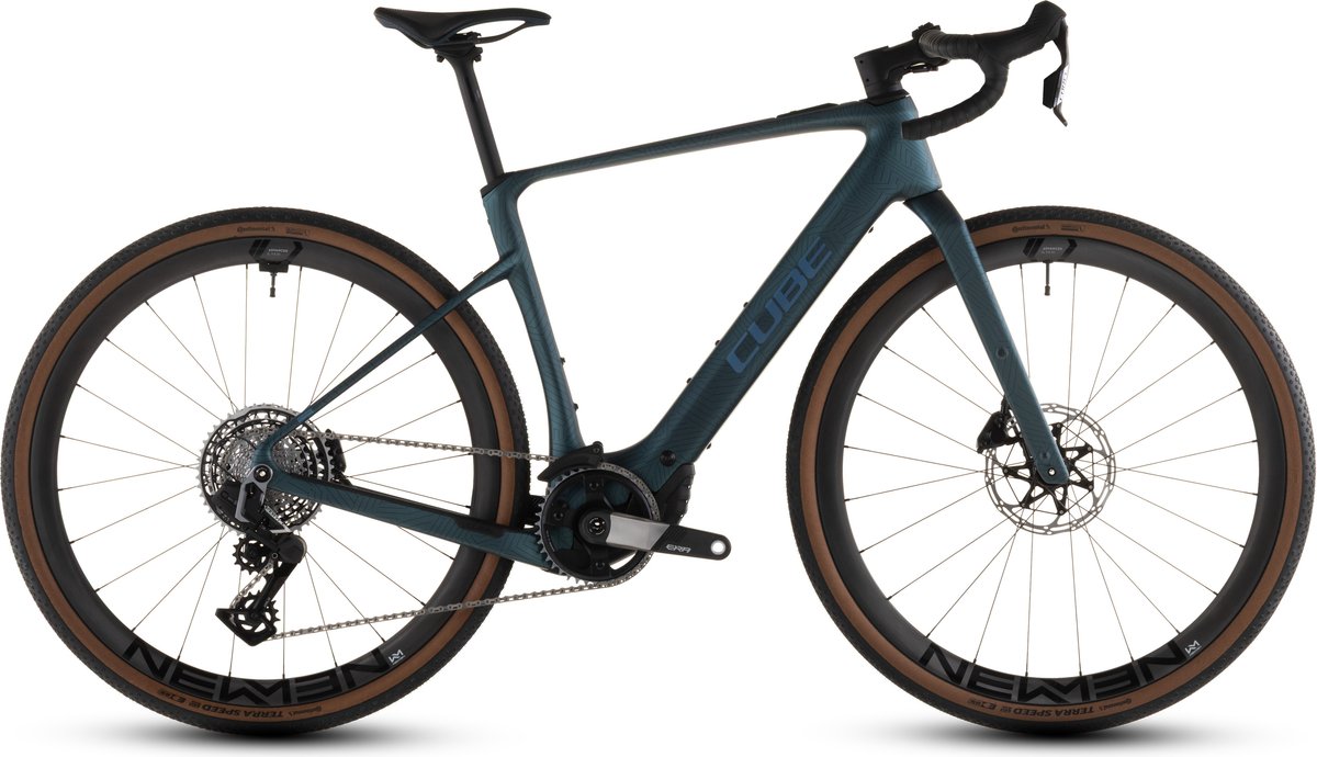 CUBE NUROAD HYBRID C:62 SLT 400X – Carbon Gravel E-Bike – 2026 – royalgreen / crisscross