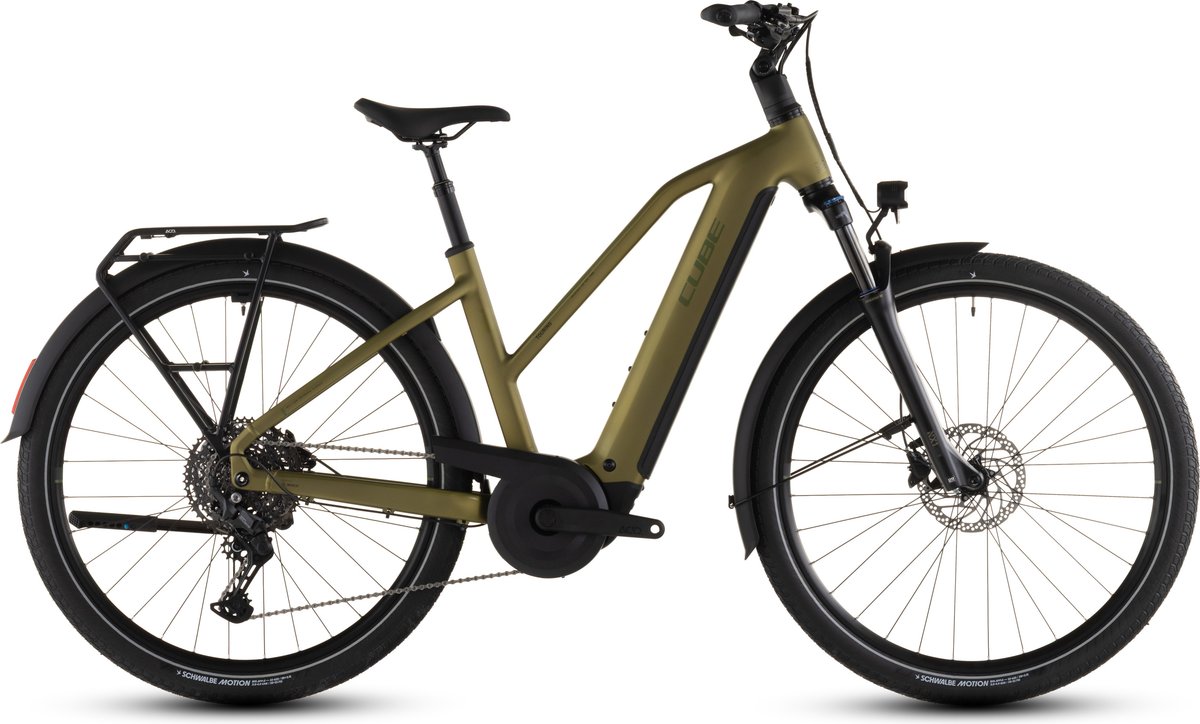 CUBE TOURING HYBRID Pro 800 – Trapeze – Trekking E-Bike – 2026 – goldenlime / black