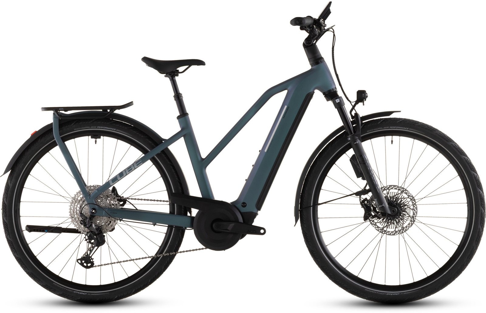Cube Kathmandu Hybrid EXC 800 smaragdgrey´n´prism Trapeze